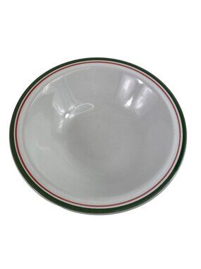 Anchor Hocking Homecoming Stoneware Christmas Holly Cereal Soup Bowl